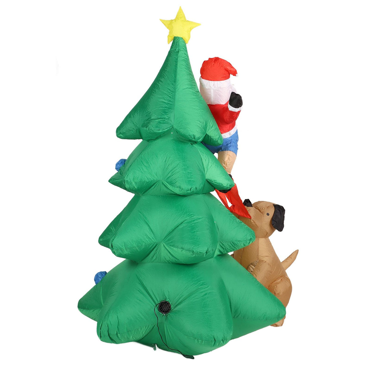 Dog Bite Old Man's Christmas Tree LED Growing Inflatable Christmas Tree for Outdoor Grden Yard AU 100‑240V