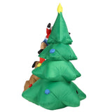 Dog Bite Old Man's Christmas Tree LED Growing Inflatable Christmas Tree for Outdoor Grden Yard AU 100‑240V