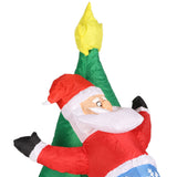 Dog Bite Old Man's Christmas Tree LED Growing Inflatable Christmas Tree for Outdoor Grden Yard AU 100‑240V