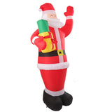 Inflatable Christmas Old Man Model with Gift Bag in Hand LED Growing Inflatable Christmas Man for Outdoor Garden Yard AU 100‑240V
