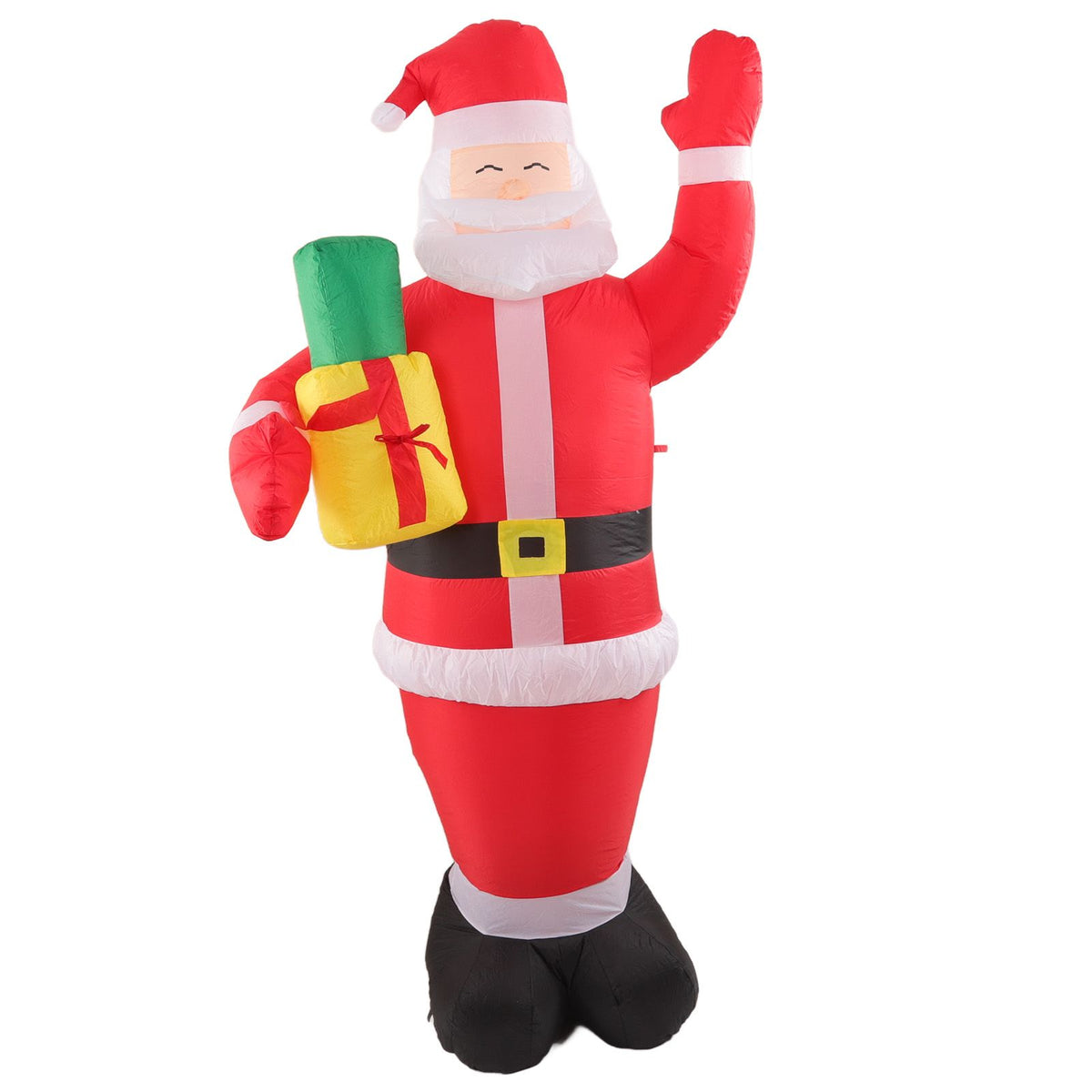 Inflatable Christmas Old Man Model with Gift Bag in Hand LED Growing Inflatable Christmas Man for Outdoor Garden Yard AU 100‑240V