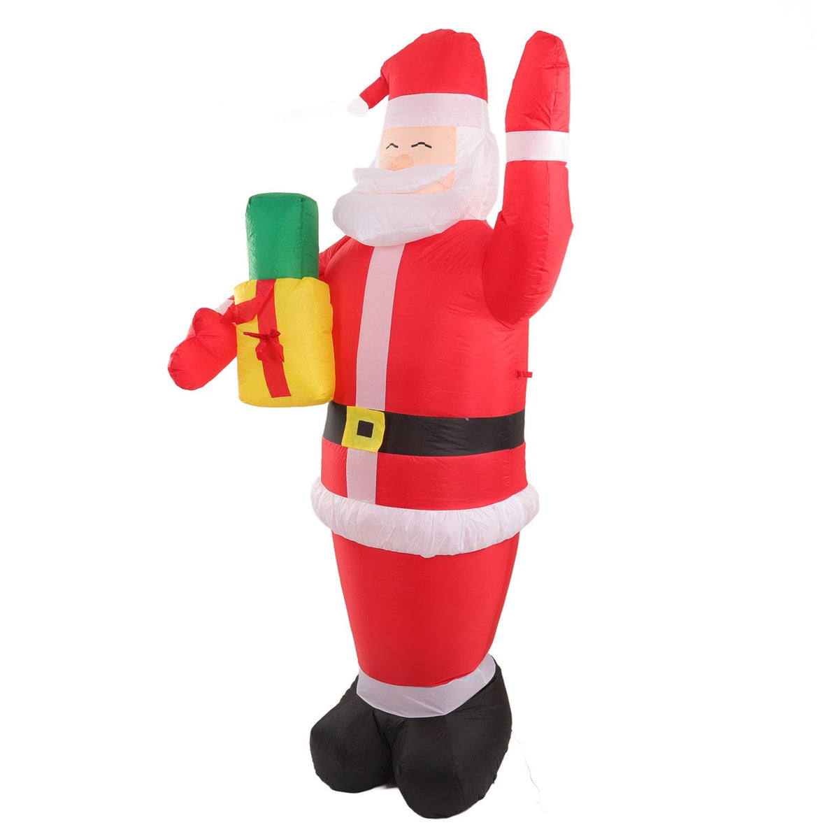 Inflatable Christmas Old Man Model with Gift Bag in Hand LED Growing Inflatable Christmas Man for Outdoor Garden Yard AU 100‑240V
