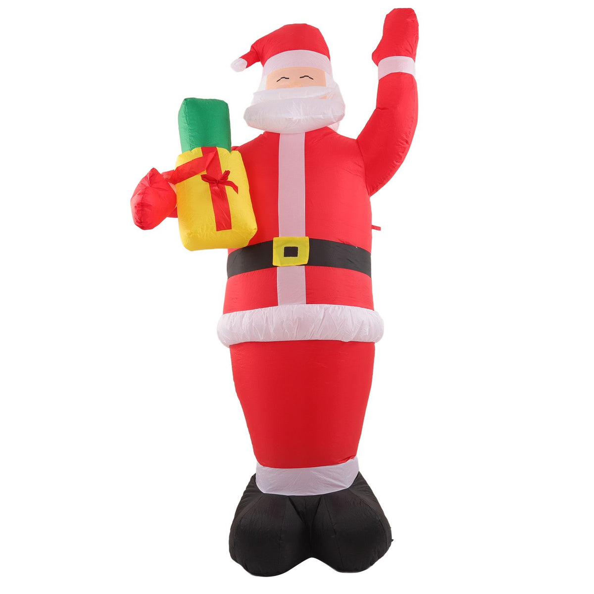 Inflatable Christmas Old Man Model with Gift Bag in Hand LED Growing Inflatable Christmas Man for Outdoor Garden Yard AU 100‑240V