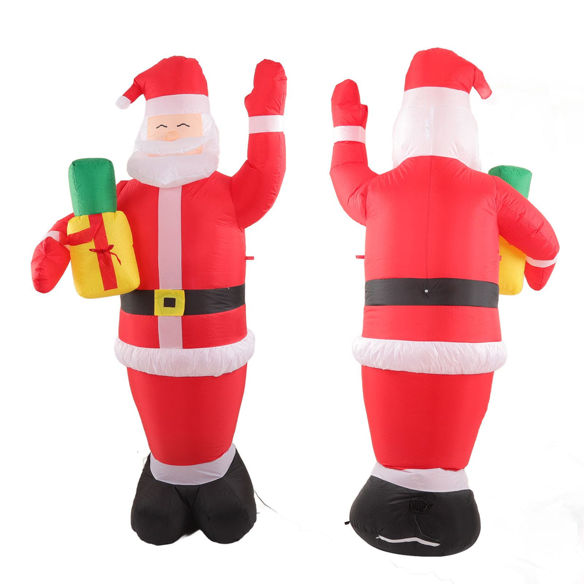 Inflatable Christmas Old Man Model with Gift Bag in Hand LED Growing Inflatable Christmas Man for Outdoor Garden Yard AU 100‑240V