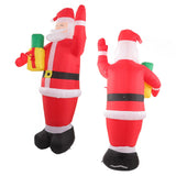 Inflatable Christmas Old Man Model with Gift Bag in Hand LED Growing Inflatable Christmas Man for Outdoor Garden Yard AU 100‑240V - Extra Image