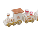 3 Sets Small Train Christmas Decorations Exquisite Mini Train Decor Set Christmas Decoration Props White - Extra Image