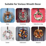 Adjustable Wreath Door Hanger Damage Free Wreaths Hanging Over The Door Hooks Iron Door Hanger for Christmas Wreath White