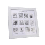 Baby First Year Photo Frame 12 Months Newborn Monthly Picture Frame for Baby Growth Record Baby Keepsake