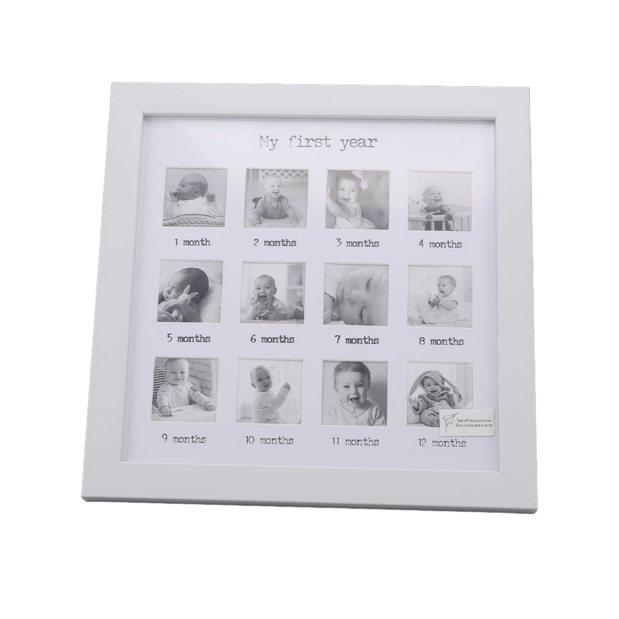 Baby First Year Photo Frame 12 Months Newborn Monthly Picture Frame for Baby Growth Record Baby Keepsake