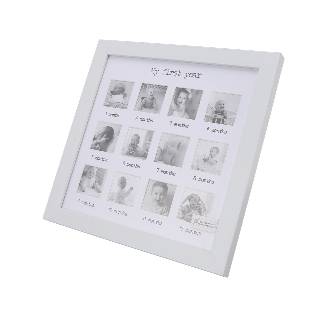 Baby First Year Photo Frame 12 Months Newborn Monthly Picture Frame for Baby Growth Record Baby Keepsake