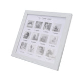 Baby First Year Photo Frame 12 Months Newborn Monthly Picture Frame for Baby Growth Record Baby Keepsake - Side View