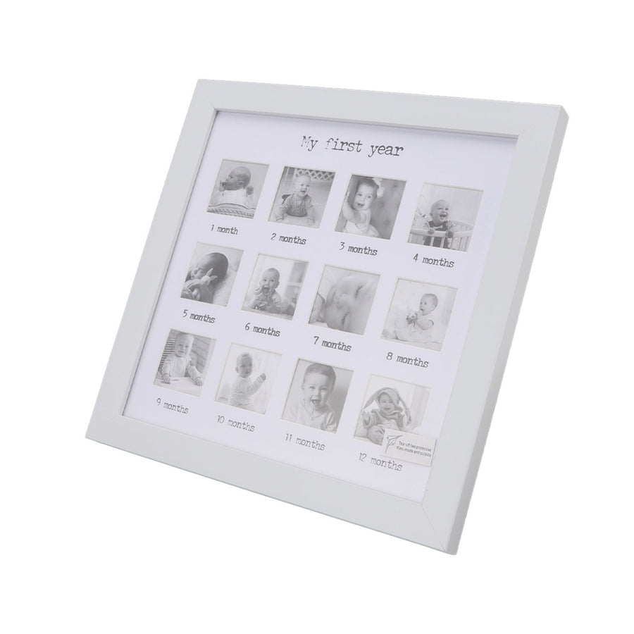 Baby First Year Photo Frame 12 Months Newborn Monthly Picture Frame for Baby Growth Record Baby Keepsake