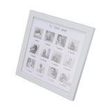 Baby First Year Photo Frame 12 Months Newborn Monthly Picture Frame for Baby Growth Record Baby Keepsake - 45-Degree Angle