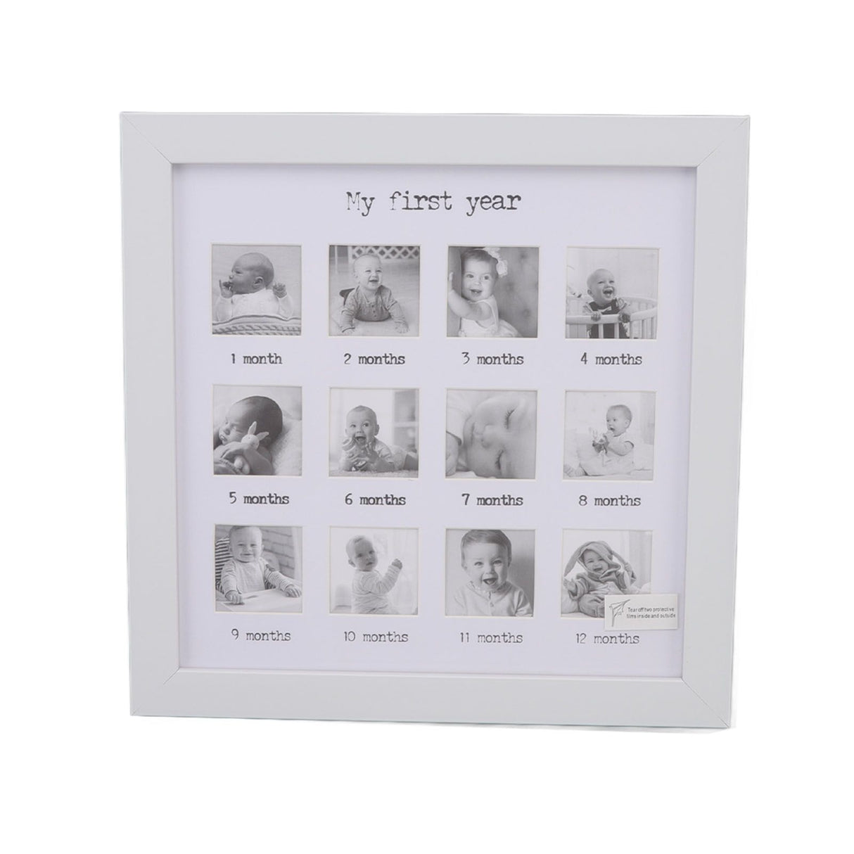 Baby First Year Photo Frame 12 Months Newborn Monthly Picture Frame for Baby Growth Record Baby Keepsake
