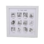 Baby First Year Photo Frame 12 Months Newborn Monthly Picture Frame for Baby Growth Record Baby Keepsake