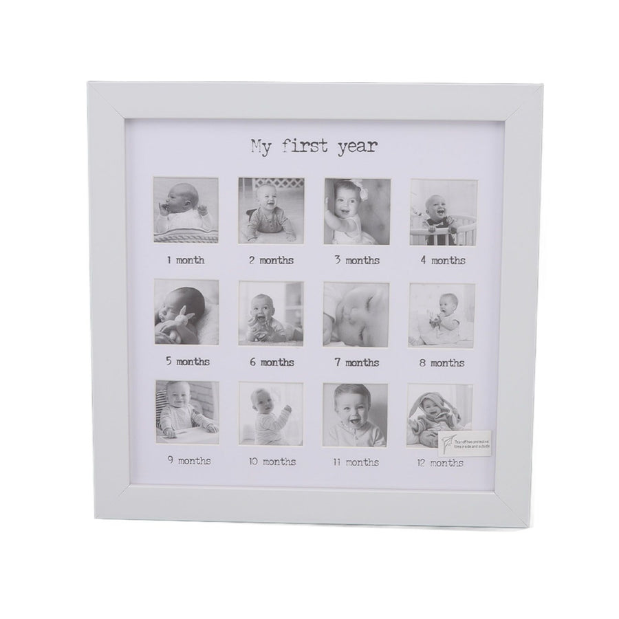 Baby First Year Photo Frame 12 Months Newborn Monthly Picture Frame for Baby Growth Record Baby Keepsake