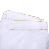 Table Cloth Soft Fluffy Stretchy Tulle Wedding Table Runner Table Skirt Wedding Table Decorations White 183x75cm (6x2.5ft) - 45-Degree Angle