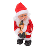Electric Musical Dancing Christmas Old Man Interesting Hip Shaking Christmas Old Man Doll Decoration Gifts Guitar - Close-Up Angle