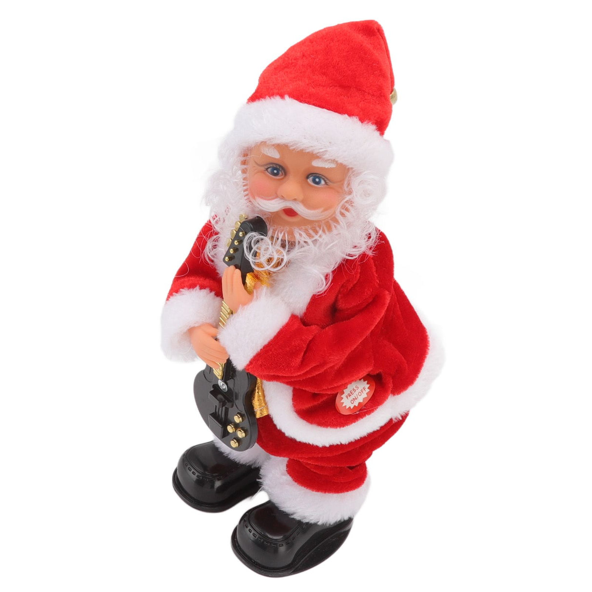 Electric Musical Dancing Christmas Old Man Interesting Hip Shaking Christmas Old Man Doll Decoration Gifts Guitar