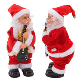 Electric Musical Dancing Christmas Old Man Interesting Hip Shaking Christmas Old Man Doll Decoration Gifts Guitar - Extra Image
