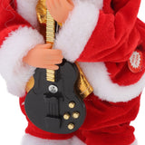 Electric Musical Dancing Christmas Old Man Interesting Hip Shaking Christmas Old Man Doll Decoration Gifts Guitar