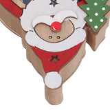Luminous Christmas Ornament LED Light Emitting Wooden Christmas Decorations Ornaments Gifts for Hotel Window Display Old Man - Extra Image