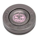 Fidget Spinning Toy Evil Pumpkin Round Lightweight Stress Relieving EDC Desk Toy for Office - Side View