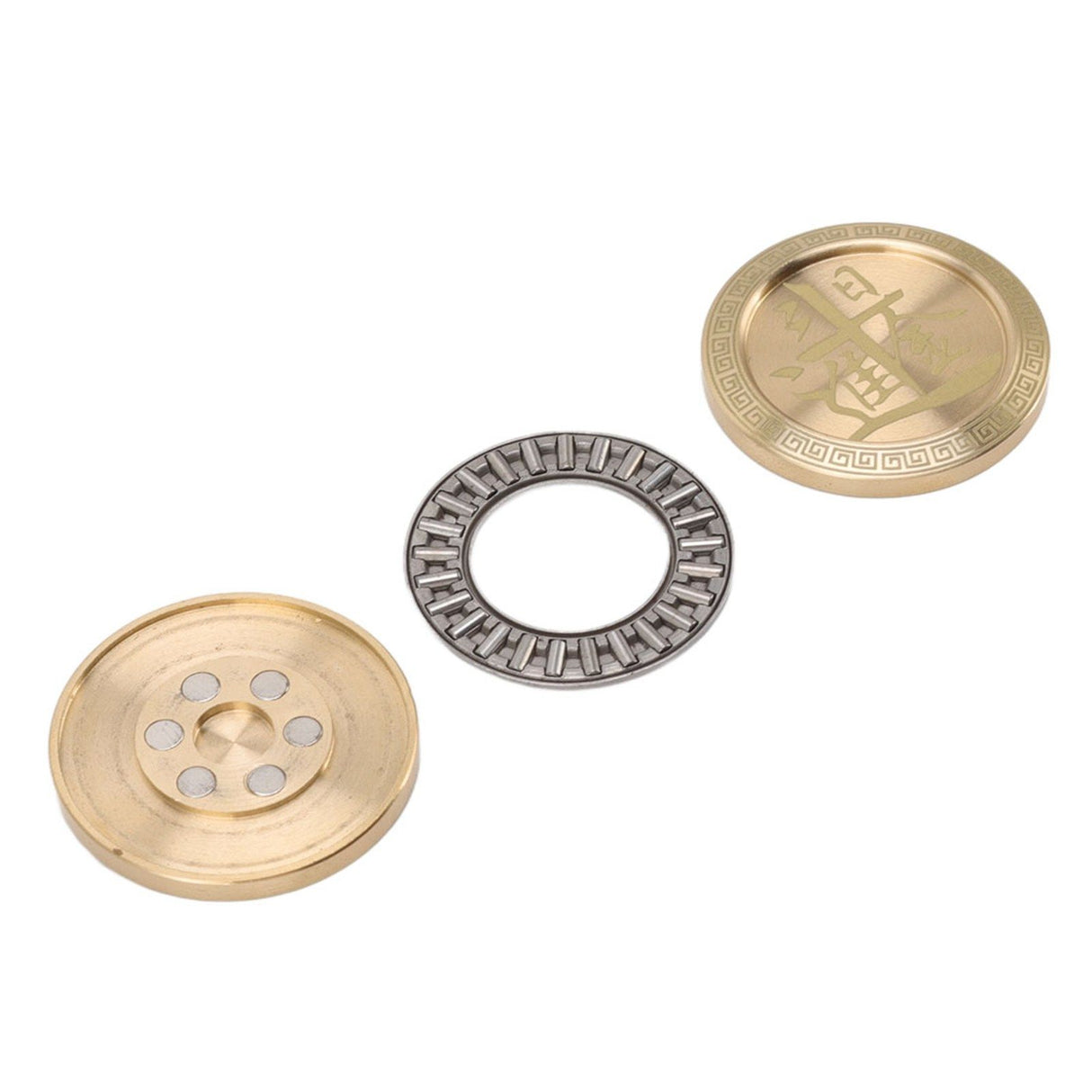 Magnetic Push Slider Stress Relief Round Portable EDC Push Slider Decompression Toy