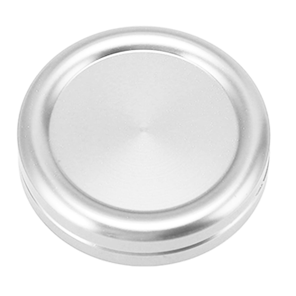 Magnetic Push Slider Mini Push Coin Clickers Aluminum Alloy Rotating Fingertip Stress Relief Toys for 14 Years Above Silver
