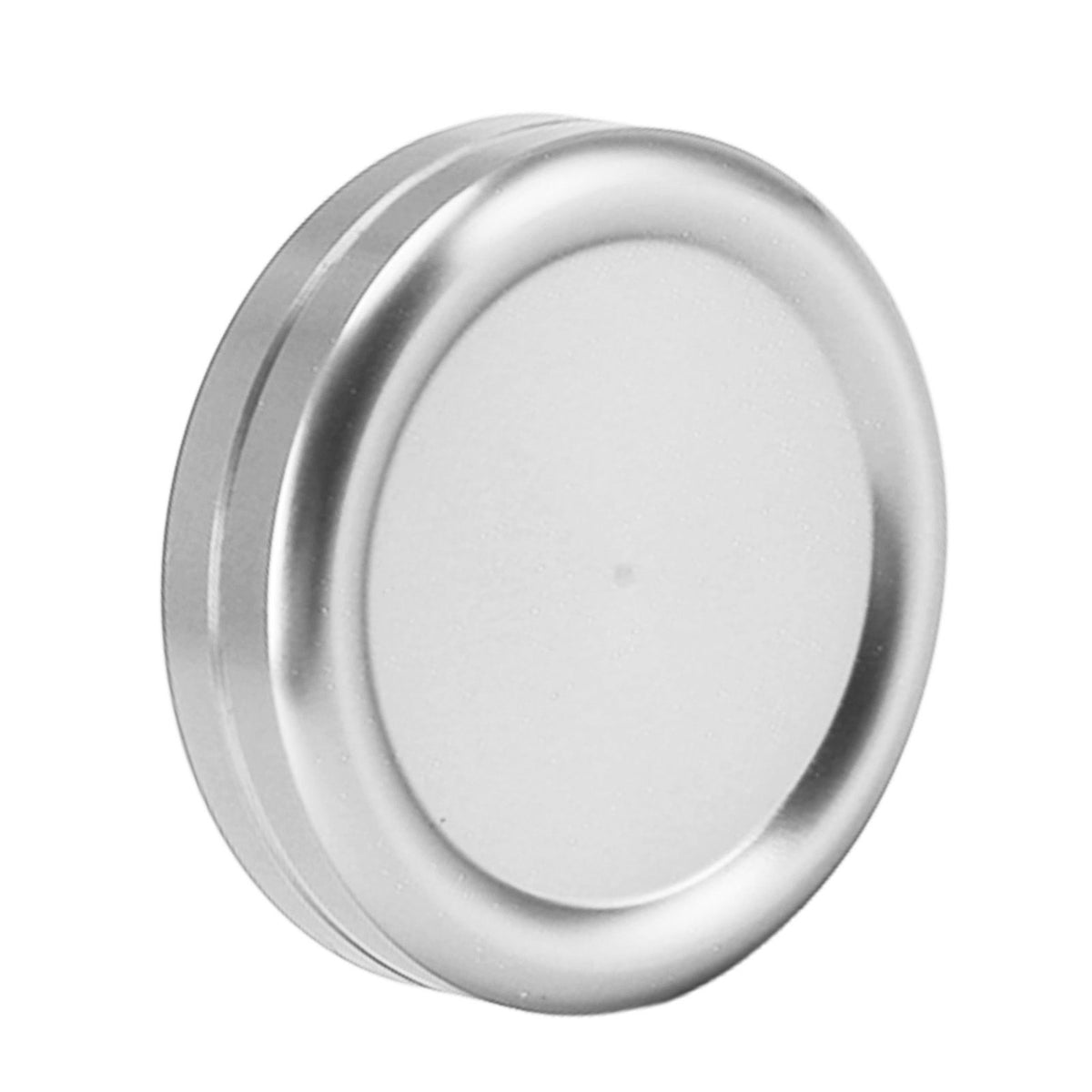 Magnetic Push Slider Mini Push Coin Clickers Aluminum Alloy Rotating Fingertip Stress Relief Toys for 14 Years Above Silver