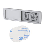Dishwasher Magnet Easy To Read Clean Dirty Sign Indicator for Dishwasher With Double Sided Adhesive Tape Silver (Black and White)