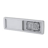 Dishwasher Magnet Easy To Read Clean Dirty Sign Indicator for Dishwasher With Double Sided Adhesive Tape Silver (Black and White)