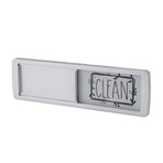 Dishwasher Magnet Easy To Read Clean Dirty Sign Indicator for Dishwasher With Double Sided Adhesive Tape Silver (Black and White)