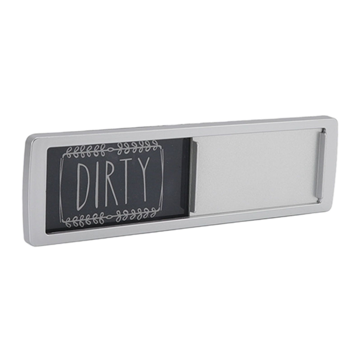 Dishwasher Magnet Easy To Read Clean Dirty Sign Indicator for Dishwasher With Double Sided Adhesive Tape Silver (Black and White)