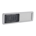 Dishwasher Magnet Easy To Read Clean Dirty Sign Indicator for Dishwasher With Double Sided Adhesive Tape Silver (Black and White)