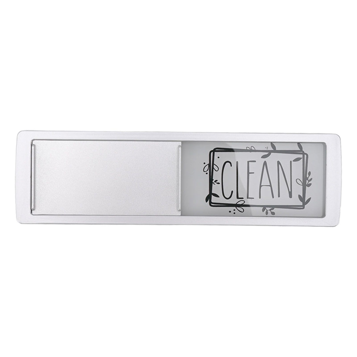 Dishwasher Magnet Easy To Read Clean Dirty Sign Indicator for Dishwasher With Double Sided Adhesive Tape Silver (Black and White)