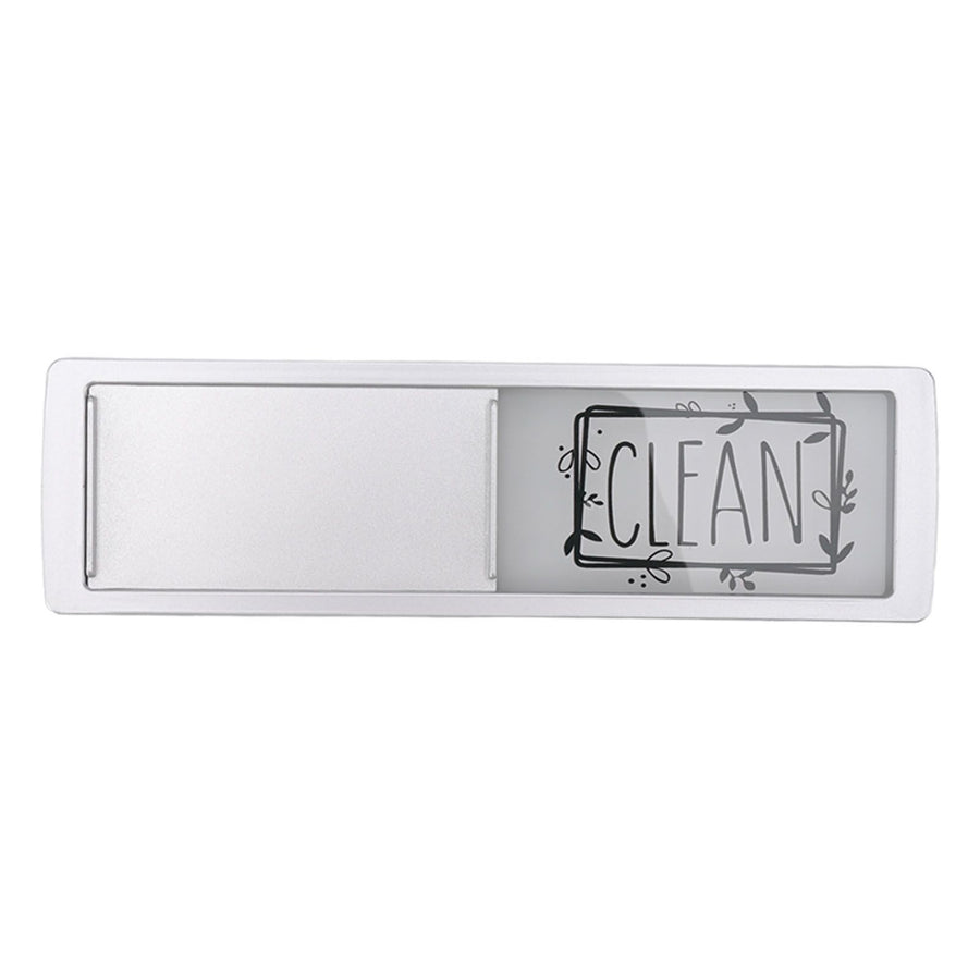 Dishwasher Magnet Easy To Read Clean Dirty Sign Indicator for Dishwasher With Double Sided Adhesive Tape Silver (Black and White)