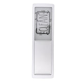 Dishwasher Magnet Easy To Read Clean Dirty Sign Indicator for Dishwasher With Double Sided Adhesive Tape Silver (Black and White) - Low Angle