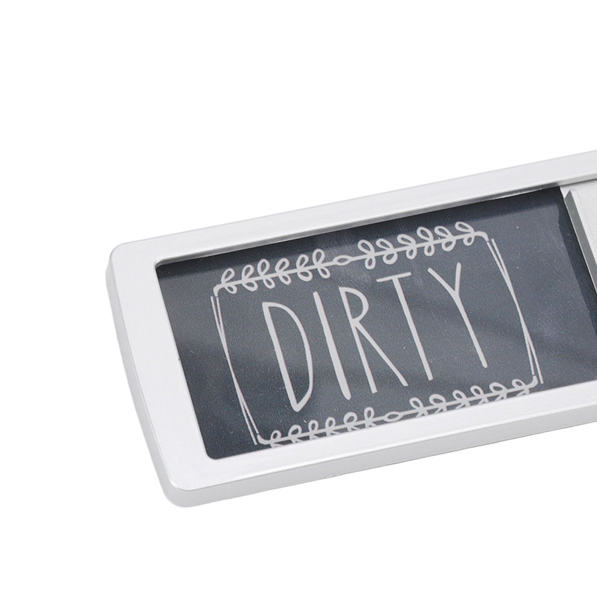 Dishwasher Magnet Easy To Read Clean Dirty Sign Indicator for Dishwasher With Double Sided Adhesive Tape Silver (Black and White)