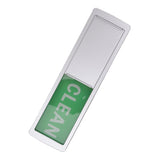 Dishwasher Magnet Easy To Read Clean Dirty Sign Indicator for Dishwasher With Double Sided Adhesive Tape Silver (Red and Green) - Side View