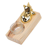Candle Holder Decor Nordic Wooden Ceramic Glass Household Party Bedroom Ornament Gift
