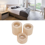 3Pcs Wooden Candle Cup Holders Low Medium High Simple Wooden Candlestick for Living Room Office Study Bedroom