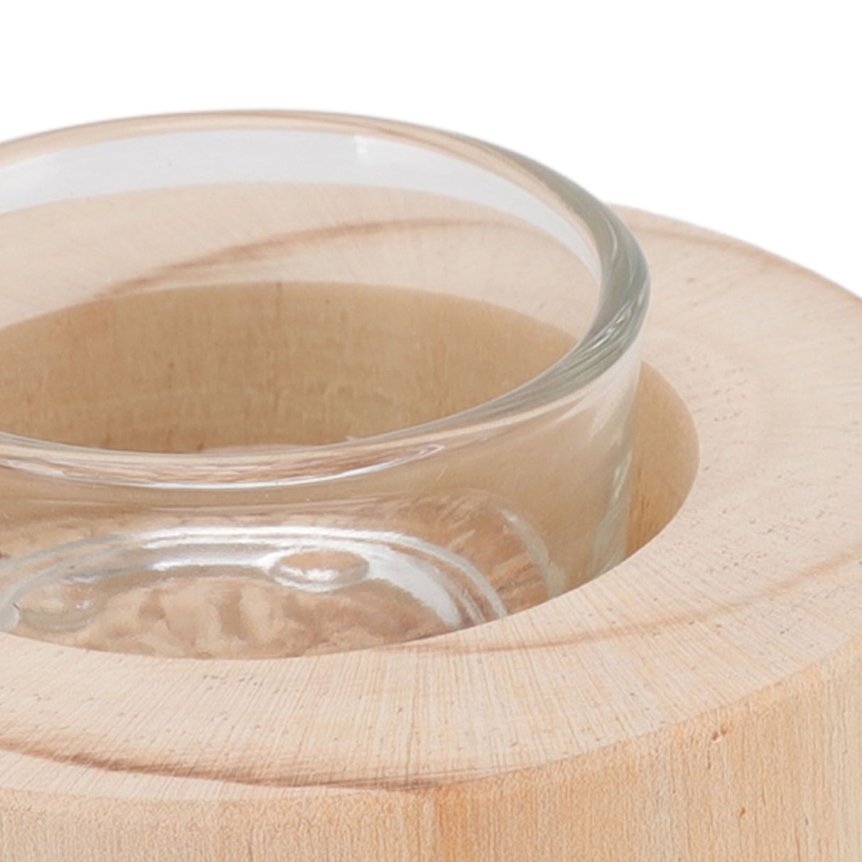 3Pcs Wooden Candle Cup Holders Low Medium High Simple Wooden Candlestick for Living Room Office Study Bedroom