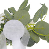 Chair Back Flower Simple Style Attractive Decorative Vivid Beautiful Artificial Flowers with Ribbons for Wedding Decoration White - Extra Image