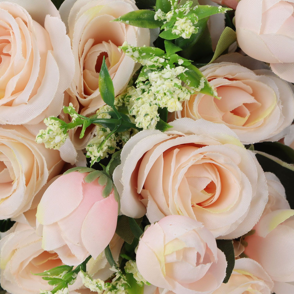 Holding Flowers Artificial Lifelike Modern Elegant Decorative Bridal Bouquet for Wedding Photography Champagne