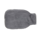 2000ML Hot Water Jug Bag Rubber Double Sided Hand Inserted Large Explosionproof Hot Water Pack for Home Back Pain Dark Gray - Rear View