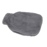 2000ML Hot Water Jug Bag Rubber Double Sided Hand Inserted Large Explosionproof Hot Water Pack for Home Back Pain Dark Gray