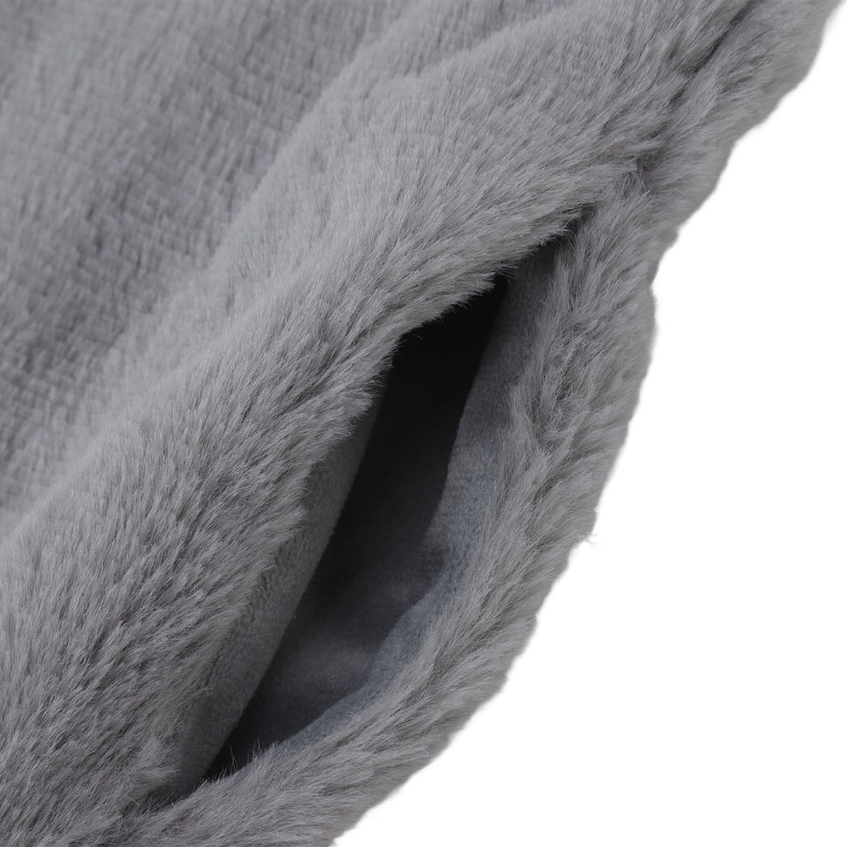 2000ML Hot Water Jug Bag Rubber Double Sided Hand Inserted Large Explosionproof Hot Water Pack for Home Back Pain Dark Gray