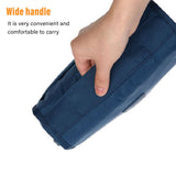 Hanging Toiletry Bag Cosmetic Bag Foldable Makeup Bag with Hook and Tote Navy Blue 24x18.5x9.5cm for Travel