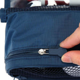 Hanging Toiletry Bag Cosmetic Bag Foldable Makeup Bag with Hook and Tote Navy Blue 24x18.5x9.5cm for Travel - Extra Image